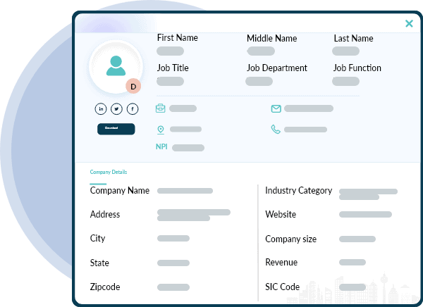 Select company profiles to build cold call list.