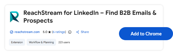ReachStream Chrome Extension