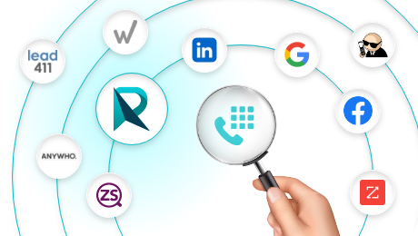 tools like LinkedIn, Google, and ReachStream for finding contact numbers.