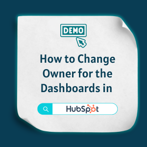 Change Owner for the Dashboards - Feature