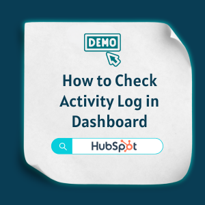 Check Activity Log in - Feature