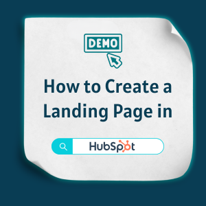 How to Create a Landing Page in HubSpot Feature