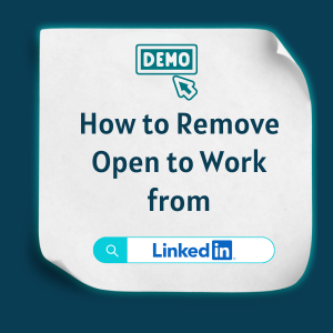 How to Remove Open to Work from LinkedIn