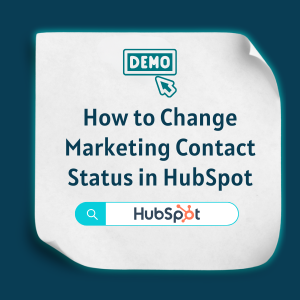 how to change marketing contact status in hubspot Feature