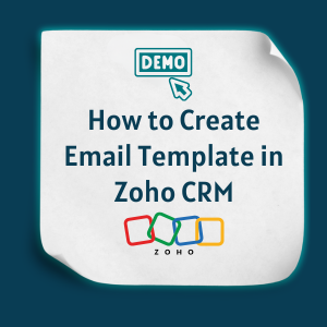How to Create Email Template in Zoho CRM feature