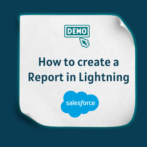 How to Create a Report in salesforce Lightning