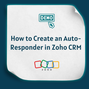 How to Create an Auto-Responder in Zoho CRM feature