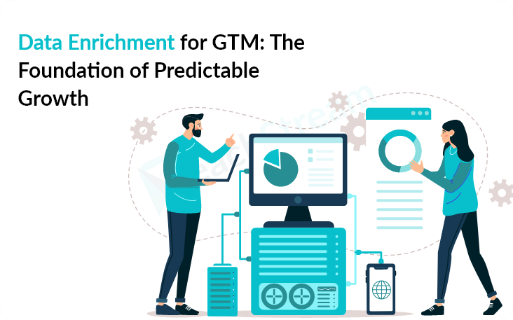 Data Enrichment for GTM – Whitepaper Download 1 Illustration promoting data enrichment for GTM whitepaper with download button