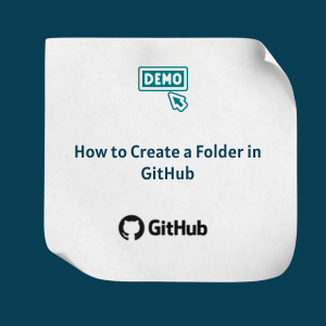 How to Create a Folder in GitHub