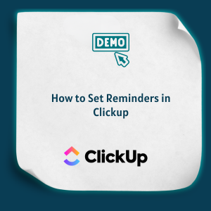 How to Set Reminders in Clickup Feature How to Set Reminders in Clickup Feature
