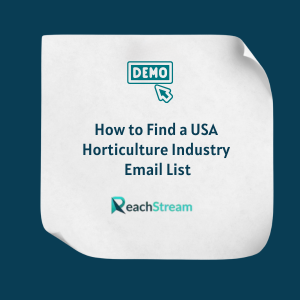 How to Find a USA Horticulture Industry Email List