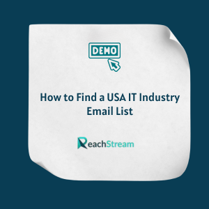 How to Find a USA IT Industry Email List FE How to Find a USA IT Industry Email List