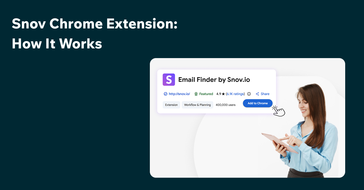 Snov Chrome Extension for Smarter Prospecting