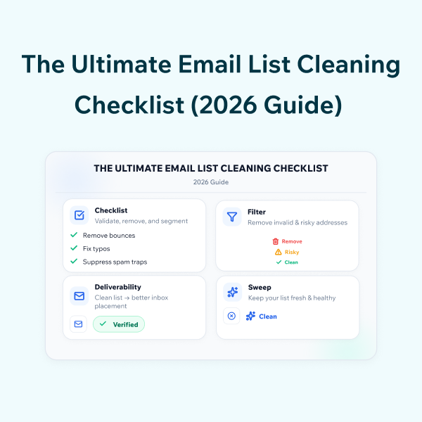 How to Clean an Email List: The Ultimate 2026 Checklist