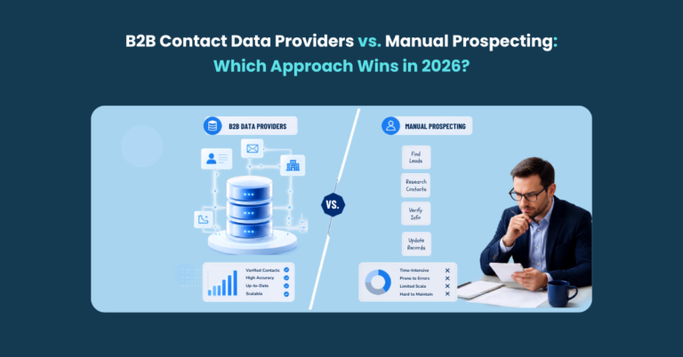 B2B Contact Data Providers vs. Manual Prospecting Which Approach Wins B2B Contact Data Providers vs. Manual Prospecting Which Approach Wins