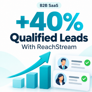 ReachStream SaaS Case Study 40 More Qualified Leads1 reachstream case study saas