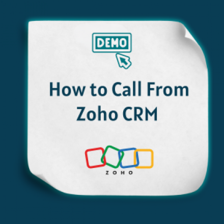 How to Call From Zoho CRM feature