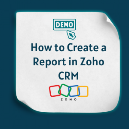 How to Create a Report in Zoho CRM