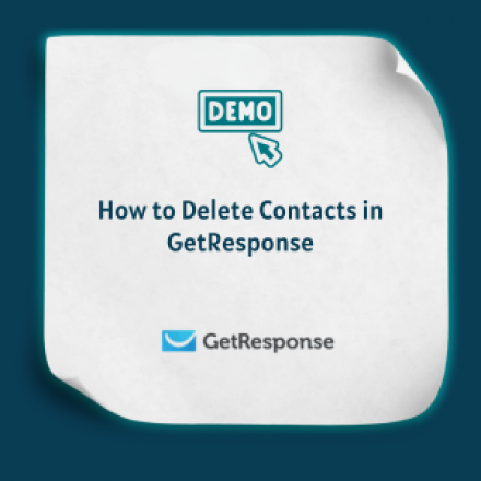 How to Delete Contacts in GetResponse Feature