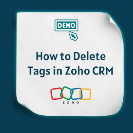 How to Delete Tags in Zoho CRM