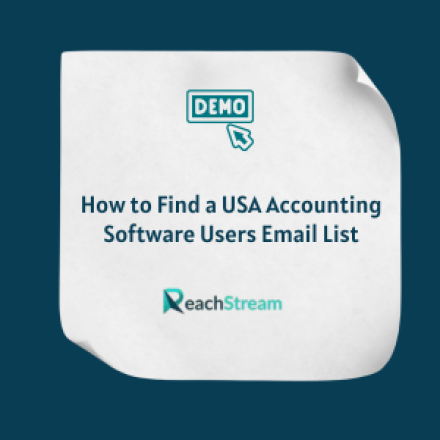 How to Find a USA Accounting Software Users Email List