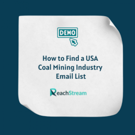 How to Find a USA Coal Mining Industry Email List