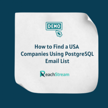 How to Find a USA Companies Using PostgreSQL Email List