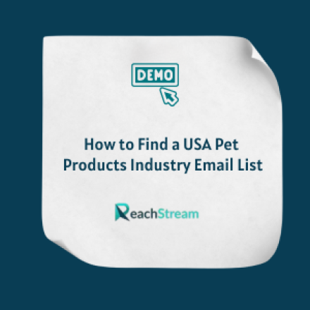 How to Find a USA Pet Products Industry Email List