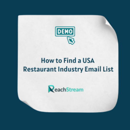 How to Find a USA Restaurant Industry Email List