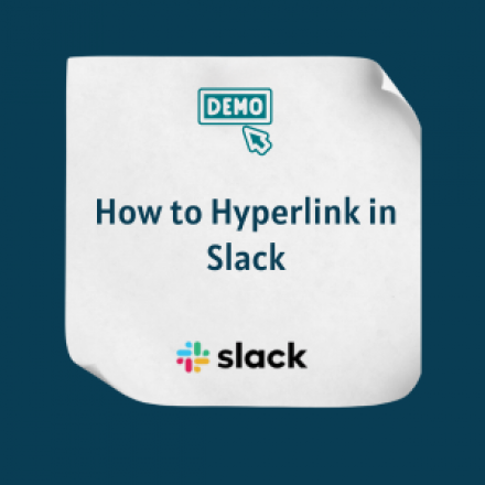 How to Hyperlink in Slack