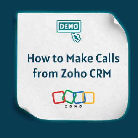 How to Make Calls from Zoho CRM