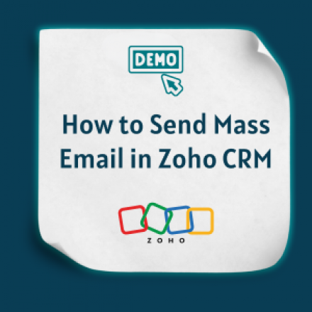 How to Send Mass Email in Zoho CRM
