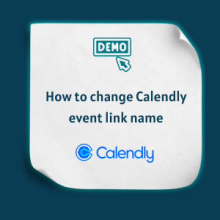 How to change Calendly event link name -Feature