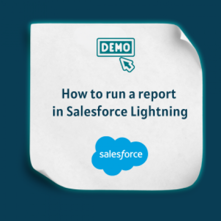 How to run a report in Salesforce Lightning -Feature
