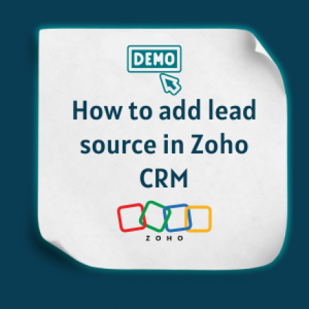 How to add lead source in Zoho CRM Feature