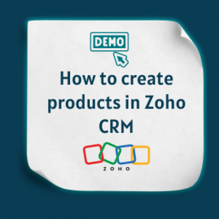 how to create products in zoho crm Feature